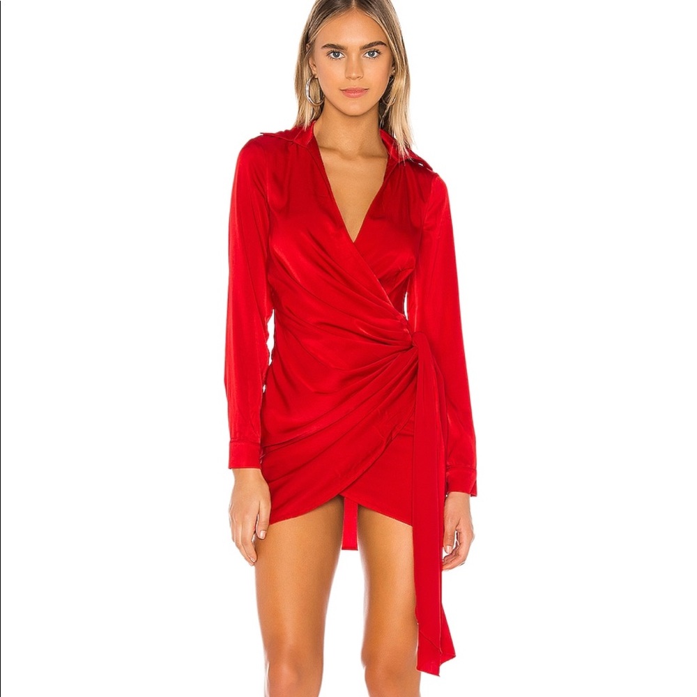 Revolve Superdown Sophie Draped Mini Dress